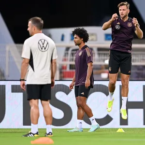 Niclas Füllkrug in DFB-Trainingsklamotten.
