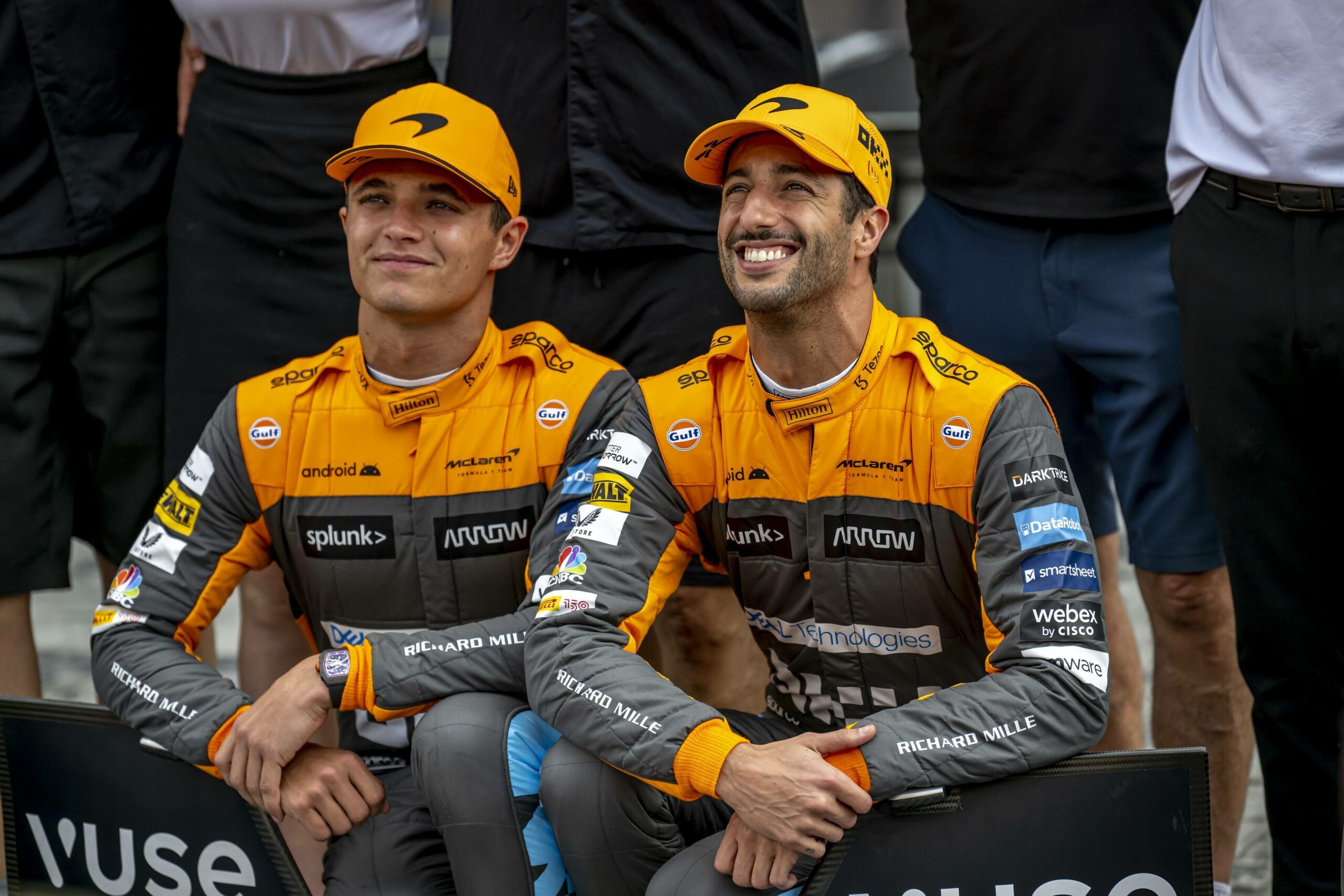 Daniel Ricciardo gemeinsam mit Lando Norris für McLaren