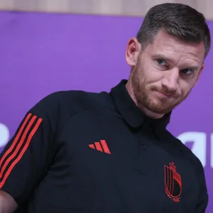 Jan Vertonghen bei der PK vor dem WM-Auftakt der Belgier.