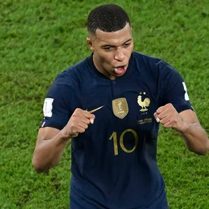 Kylian Mbappe jubelt