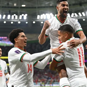 Sabiri feiert den Treffer zum 1:0 mit marokkanischer Nationalmannschaft