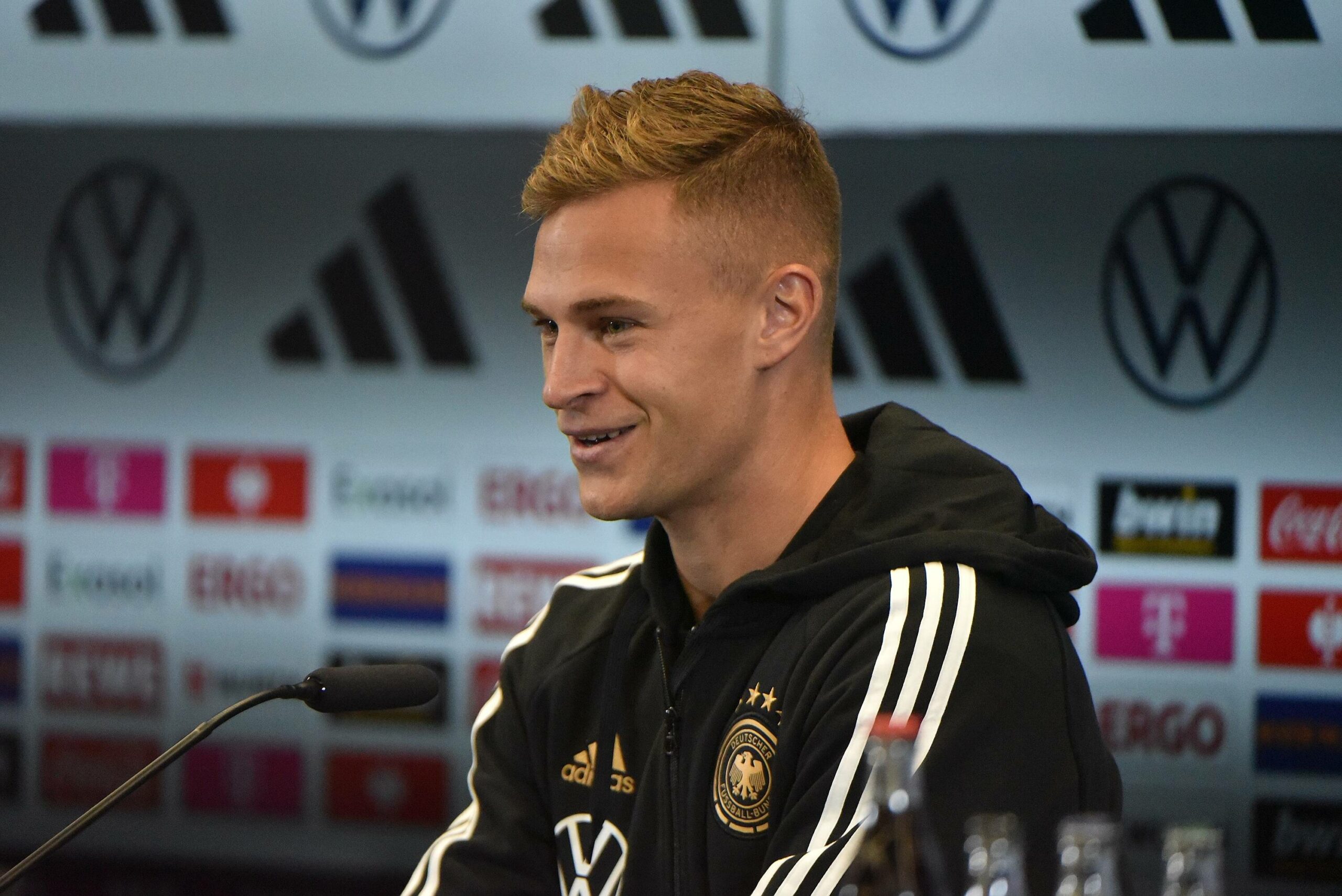 Joshua Kimmich bei einer DFB-Pressekonferenz.