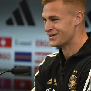 Joshua Kimmich bei einer DFB-Pressekonferenz.
