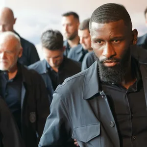 Antonio Rüdiger beim Abflug der DFB-Elf.