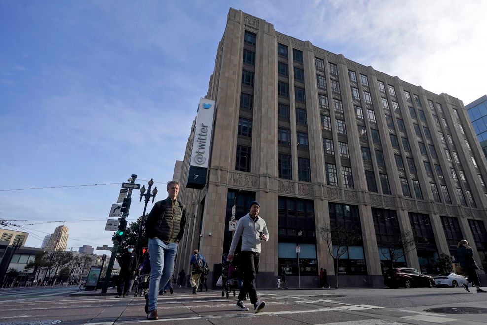 Das Hauptquartier von Twitter in San Francisco.