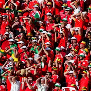 Wales-Fans während der Partie gegen den Iran
