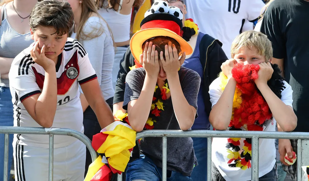 Deutsche Fußball-Fans beim Public Viewing
