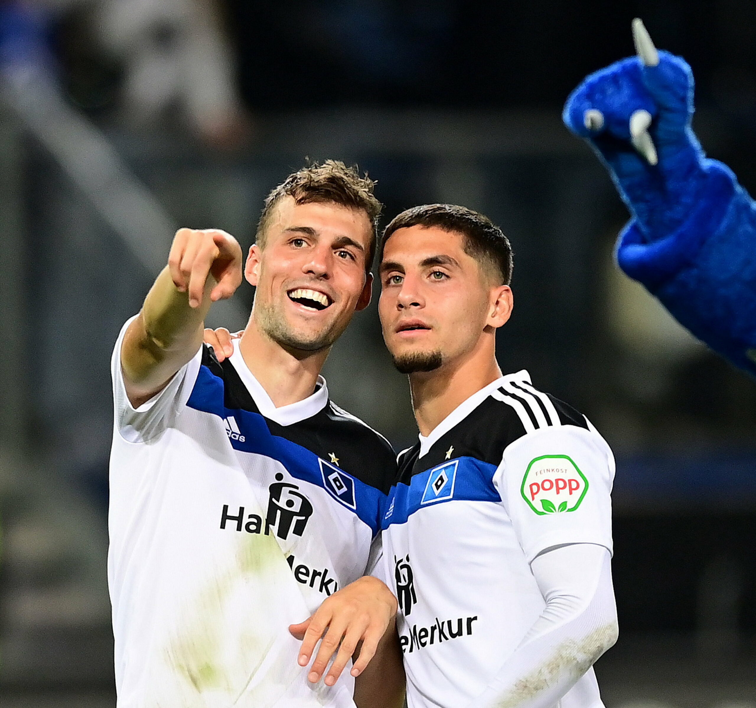 Jonas Meffert und Ludovit Reis hoffen auf ein erfolgreiches HSV-Wochenende.