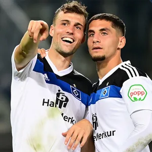 Jonas Meffert und Ludovit Reis hoffen auf ein erfolgreiches HSV-Wochenende.