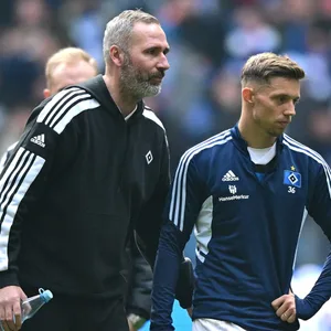 HSV-Trainer Tim Walter und Sonny Kittel