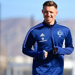 Sonny Kittel beim HSV-Training in Anaheim.