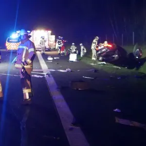 Auf der A1 kam es am Donnerstagabend zu einem schweren Unfall.