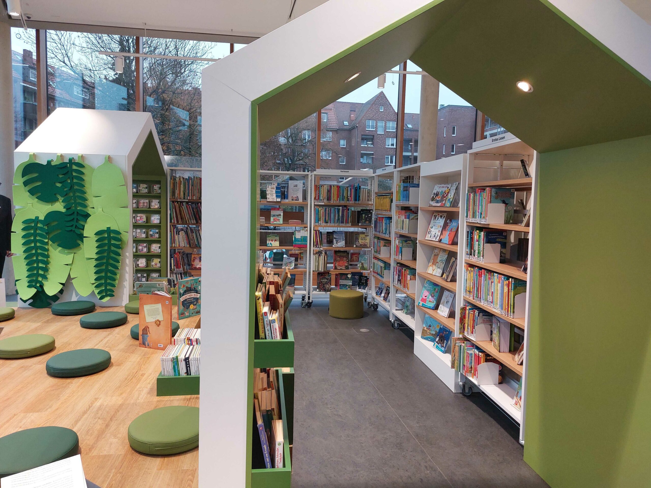 Die Kinderecke in den Bücherhallen Bergedorf ist ein besonderes Highlight.