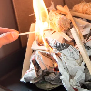Feuer Kamin Papier