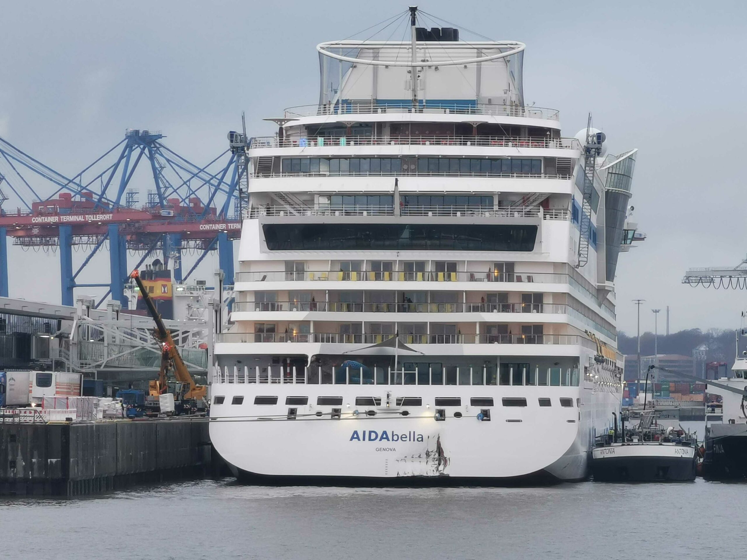 Bald wieder auf dem Weg in die Karibik: Das beschädigte Kreuzfahrtschiff „Aidabella“