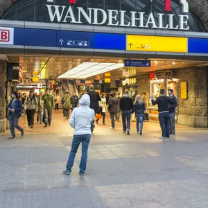 Die Wandelhalle im Hamburger Hauptbahnhof.