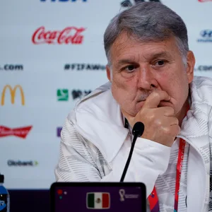 Mexikos Trainer Gerardo Martino bei einer Pressekonferenz