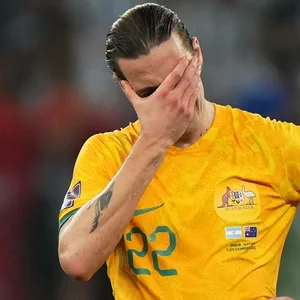 Nach dem Aus im WM-Achtelfinale war Jackson Irvine bitter enttäuscht.