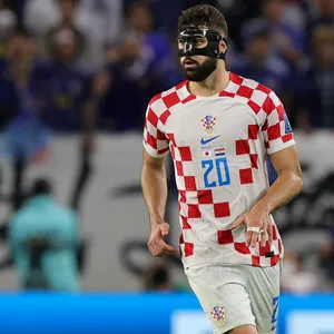 Leipzigs Josko Gvardiol im Trikot der kroatischen Nationalmannschaft