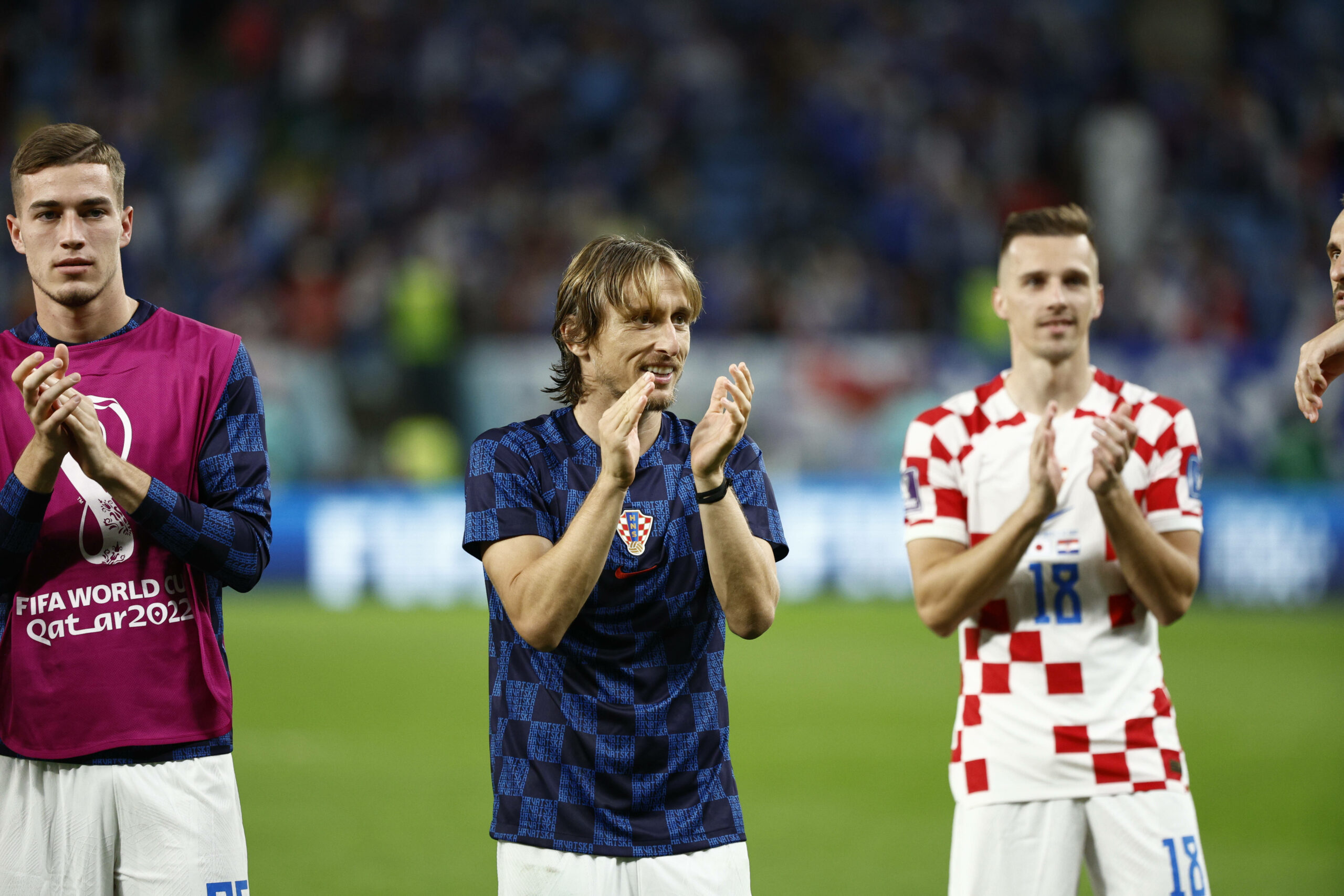 Luka Modric freut sich über den Einzug ins Viertelfinale