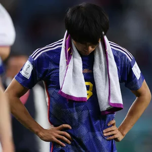 Japans Kaoru Mitoma nach dem Aus gegen Brasilien