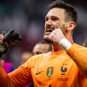 Frankreich-Torhüter Hugo Lloris jubelt