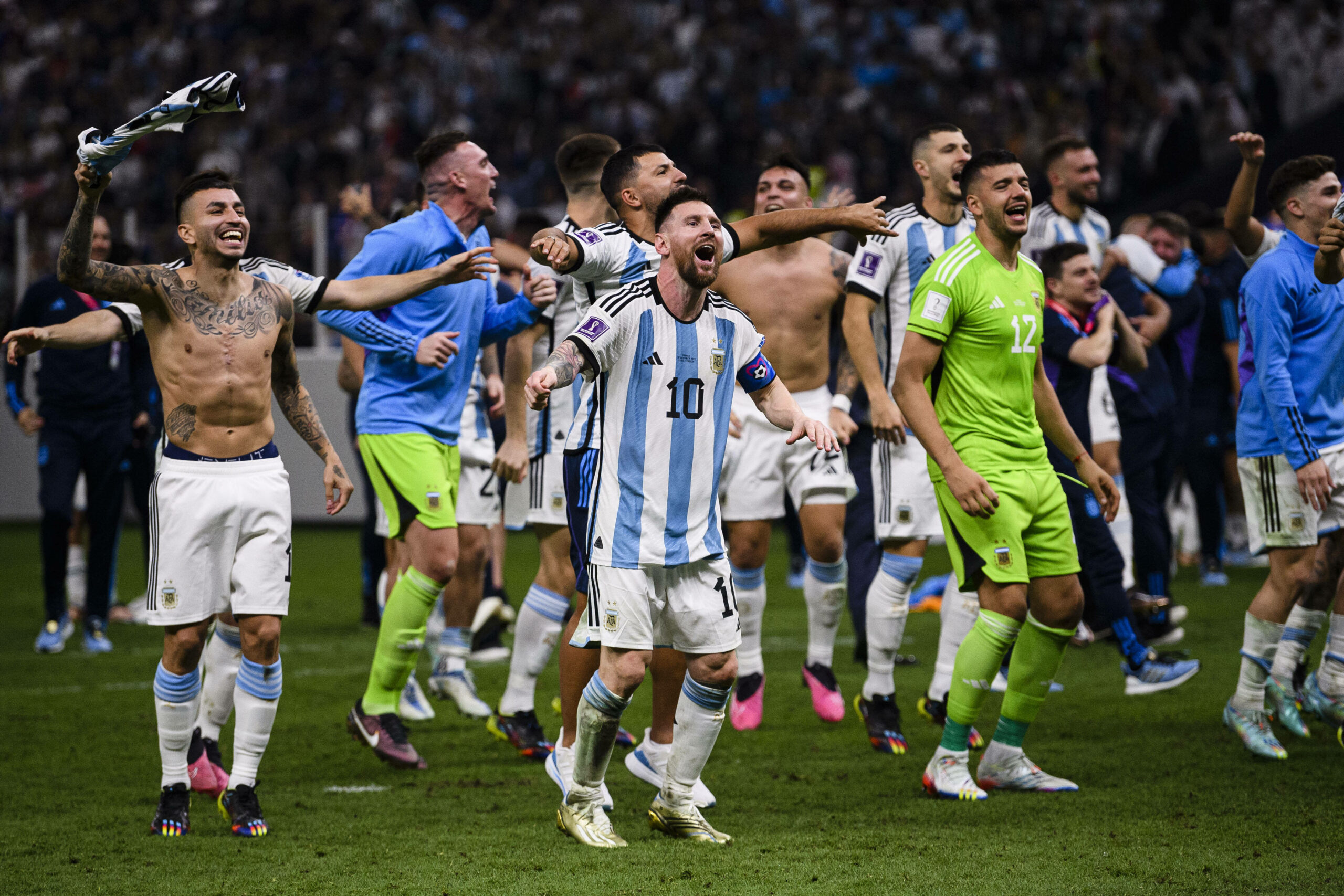 Die Argentinier feiern