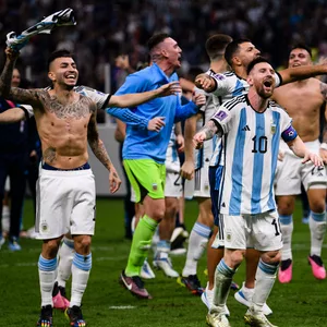 Die Argentinier feiern