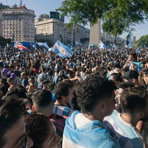 Tausende Argentinien Fans