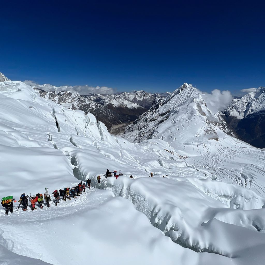 Tourismus am Berg: Auf dem Manaslu waren diesmal mehr als 400 Kletterer unterwegs und sorgten für Stau bei den Auf- und Abstiegen.