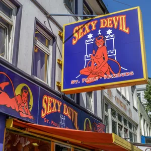 Der Erotikladen Sexy Devil auf der Reeperbahn.