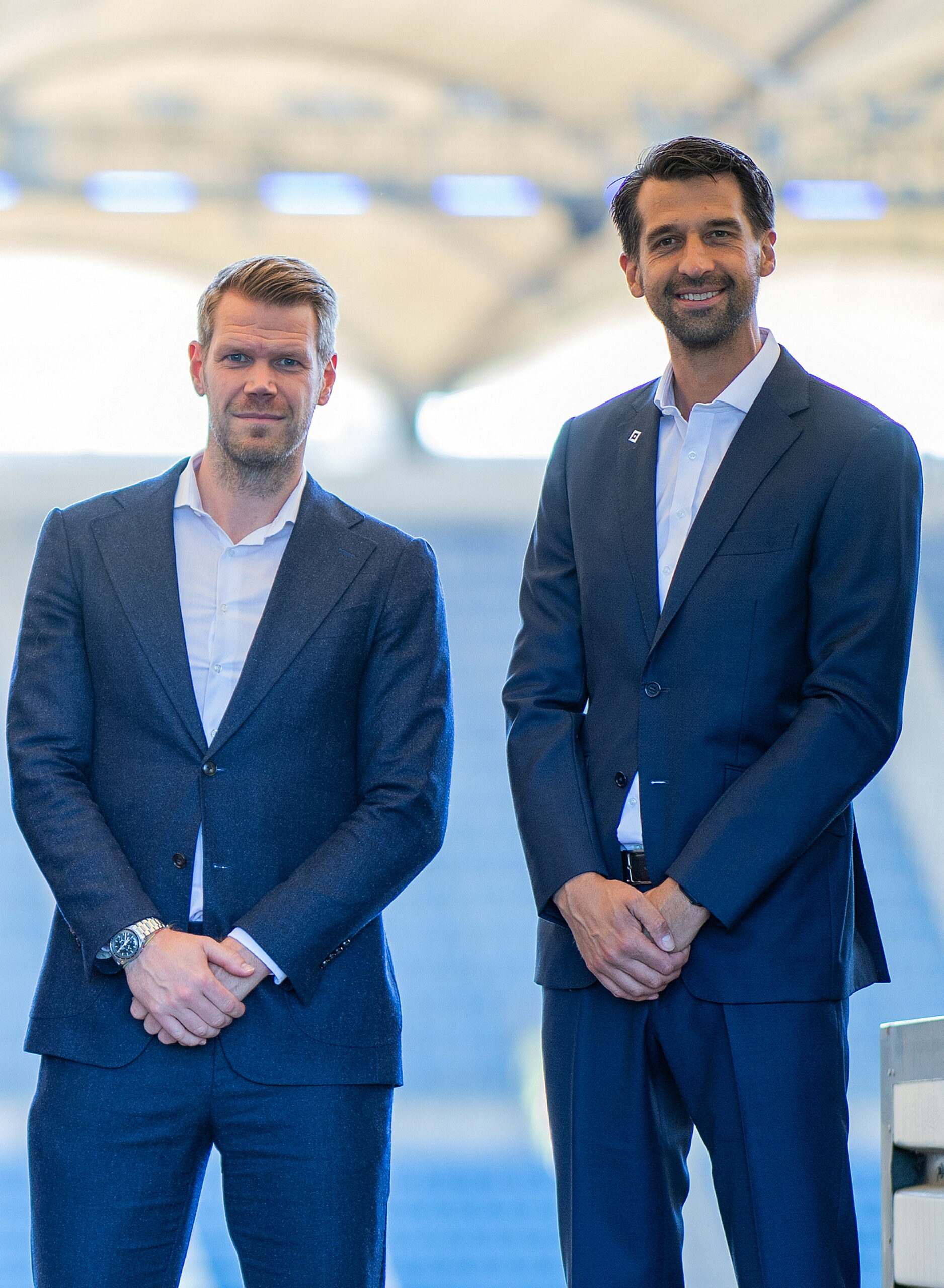HSV-Vorstands-Duo Dr. Eric Huwer und Jonas Boldt