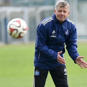 Peter Hermann im HSV-Training