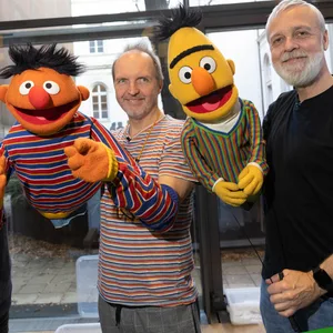 Martin Paas und Carsten Morar-Haffke (beide 56) spielen Ernie und Bert.