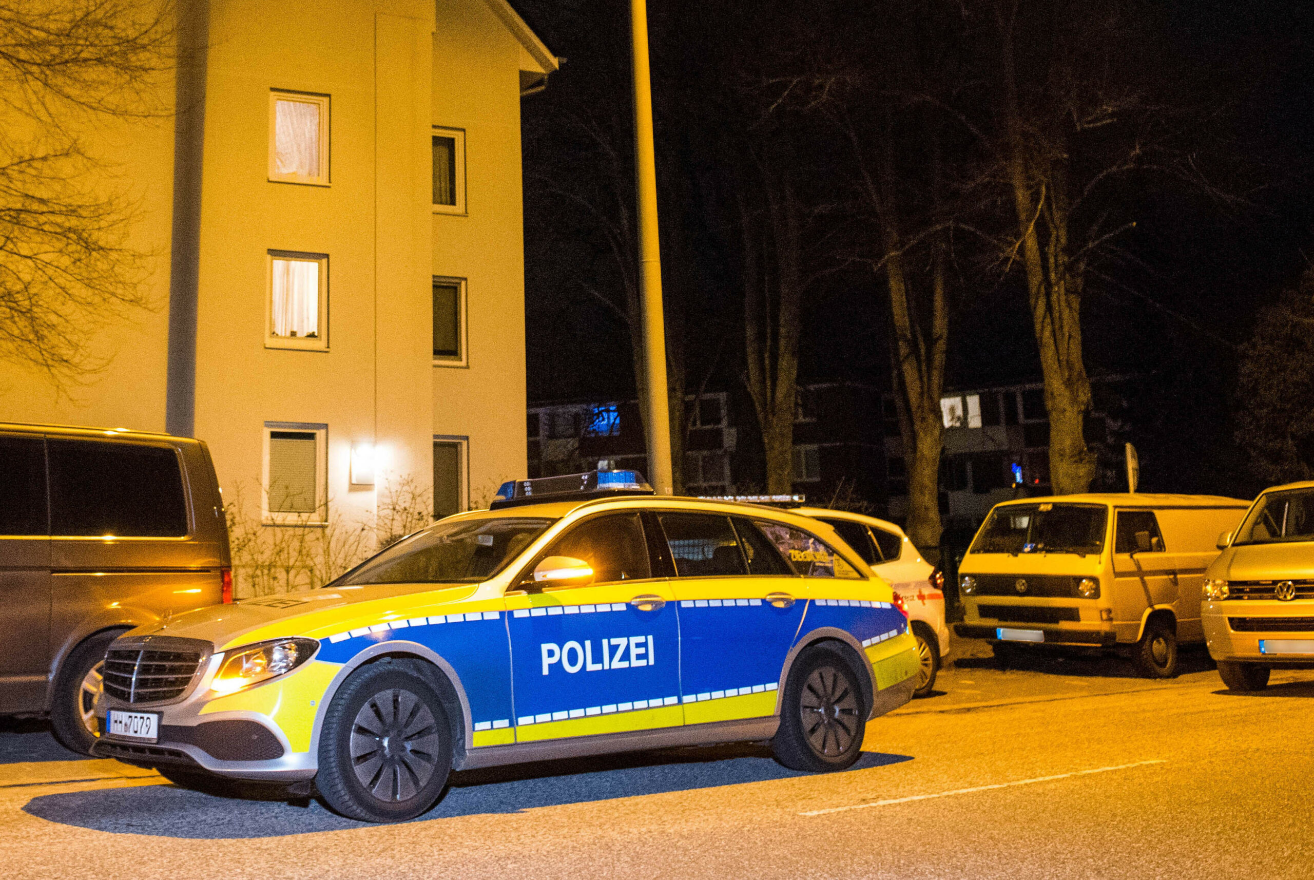 Ein Fahrzeug der Hamburger Polizei im Einsatz. (Symbolbild)