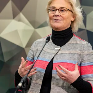 Lambrecht spricht im Verteidigungsministerium
