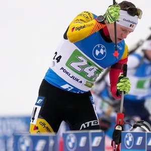 Thierry Langer beim Biathlon-Weltcup