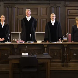 Richter am Richterpult