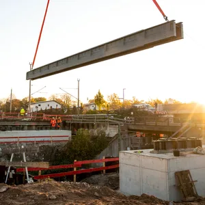 Auf der Baustelle der S4 in Hamburg sollen bald auch Hubschrauber eingesetzt werden.
