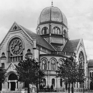 Die Bornplatzsynagoge im Grindelviertel