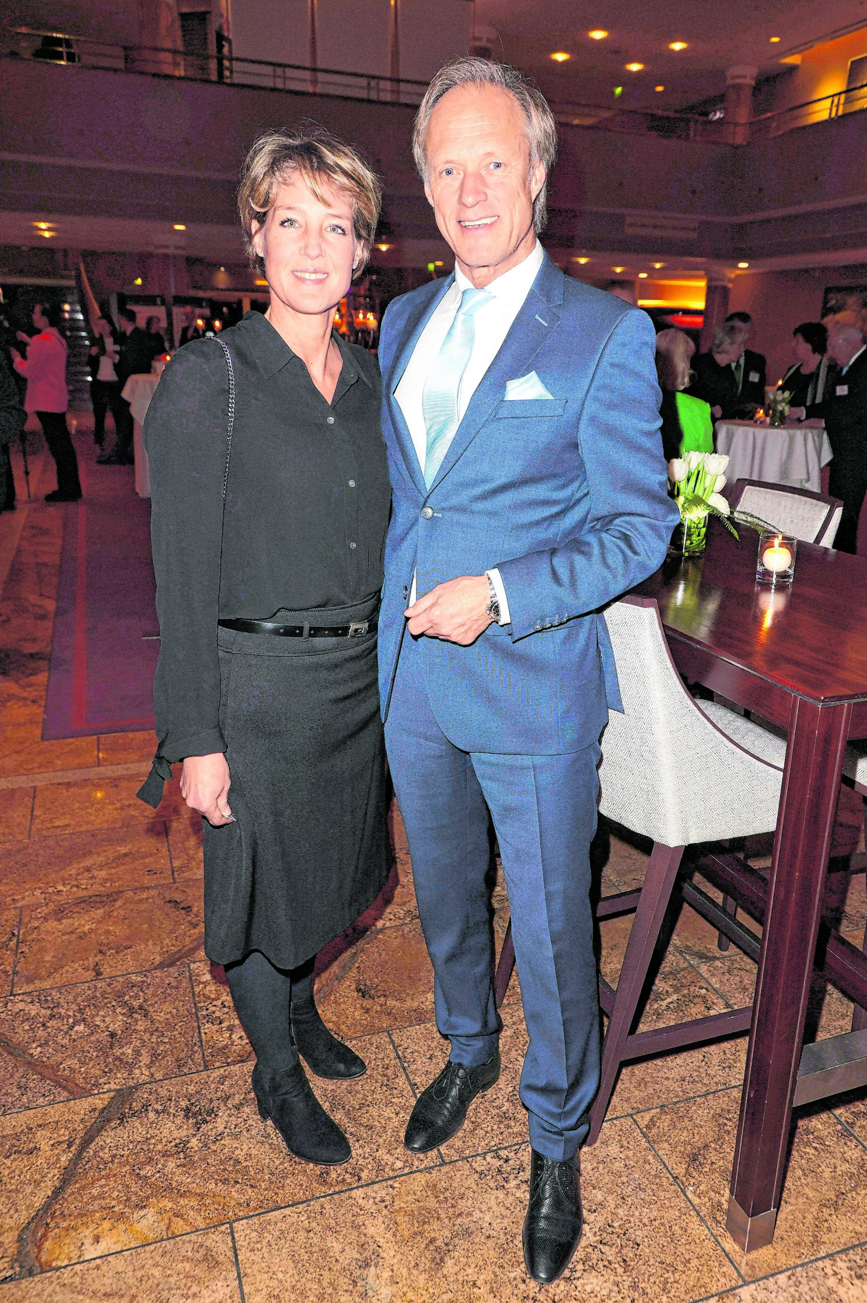 Christina Block und Gerhard Delling beim Blankeneser Neujahrsempfang 2023 im Hotel „Grand Elyssee“