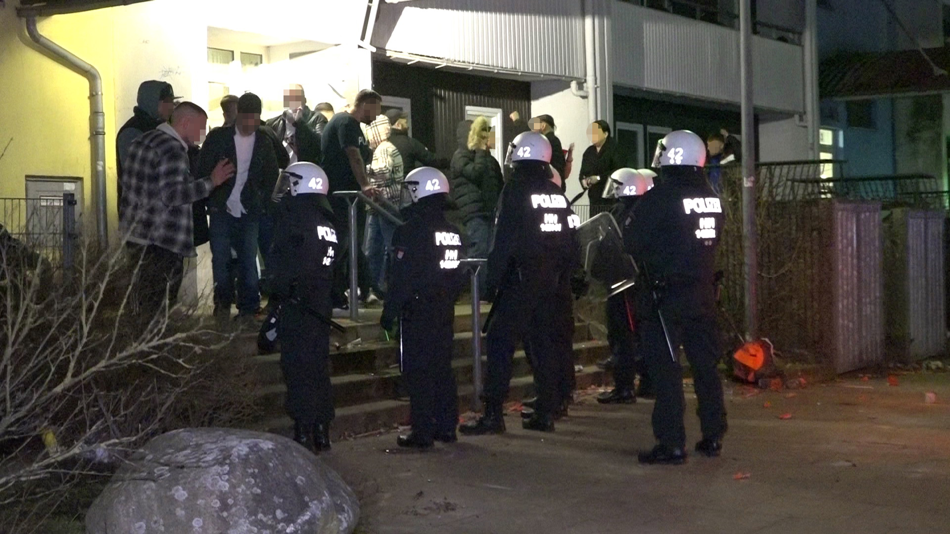 Hausbruch Stubbenhof Polizei Neujahr