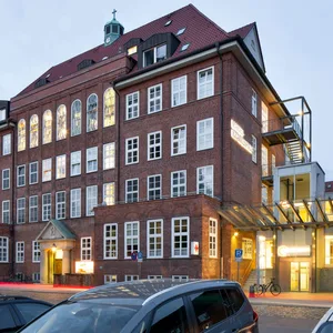 Das Marien-Krankenhaus in Lübeck. Zur Mitte des Jahres soll es seinen Standort voraussichtlich verlassen (Archivbild 2019).