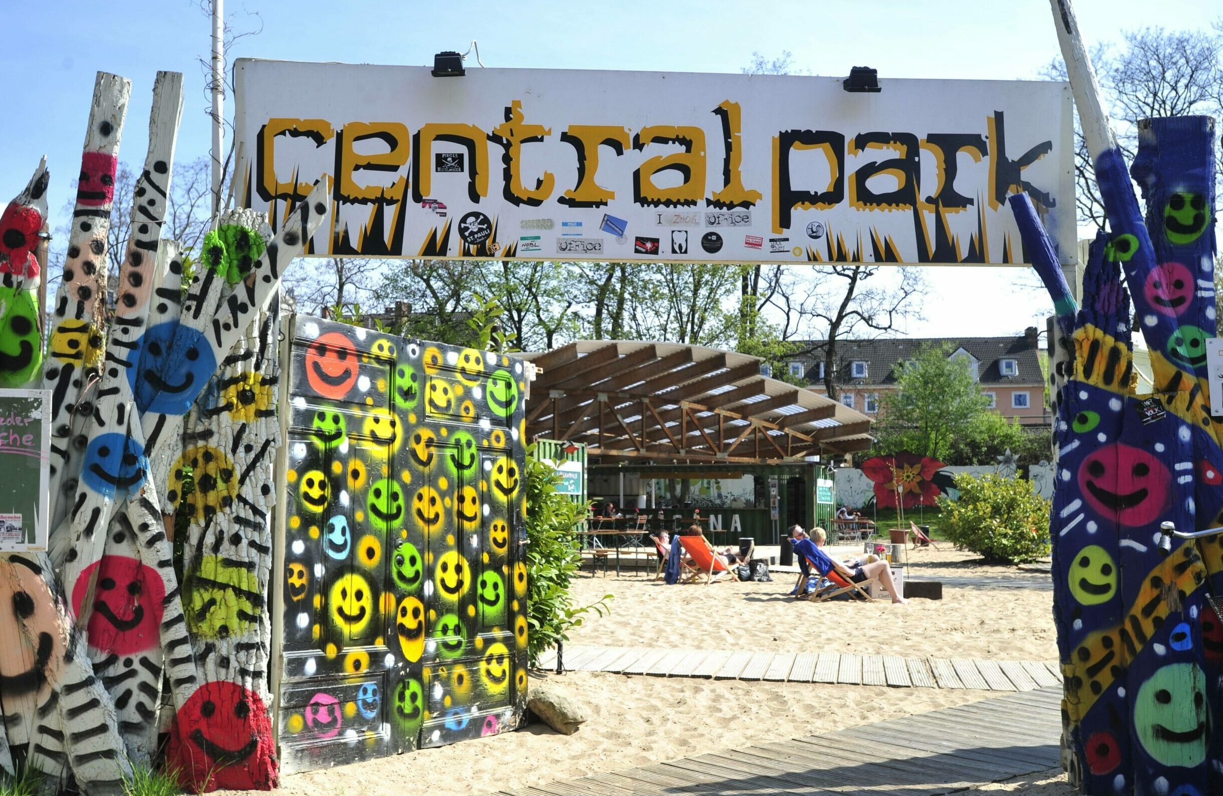 Der Beachclub „Central Park" im Schanzenviertel