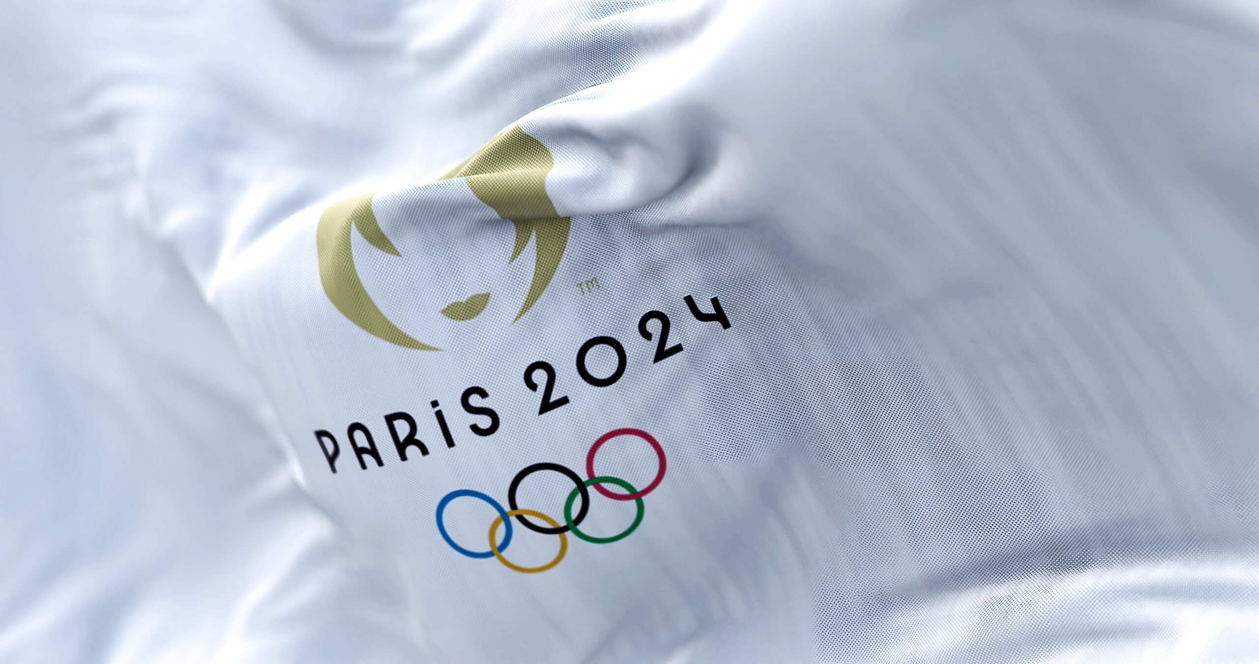 Olympische Flagge Paris 2024