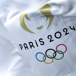 Olympische Flagge Paris 2024