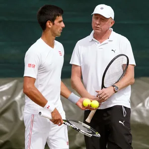 Novak Djokovic und Boris Becker