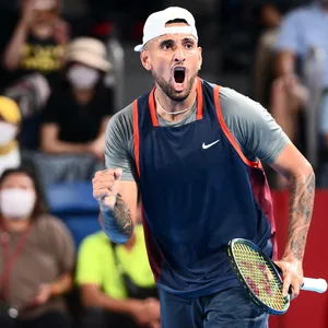 Tennis-Profi Nick Kyrgios jubelt
