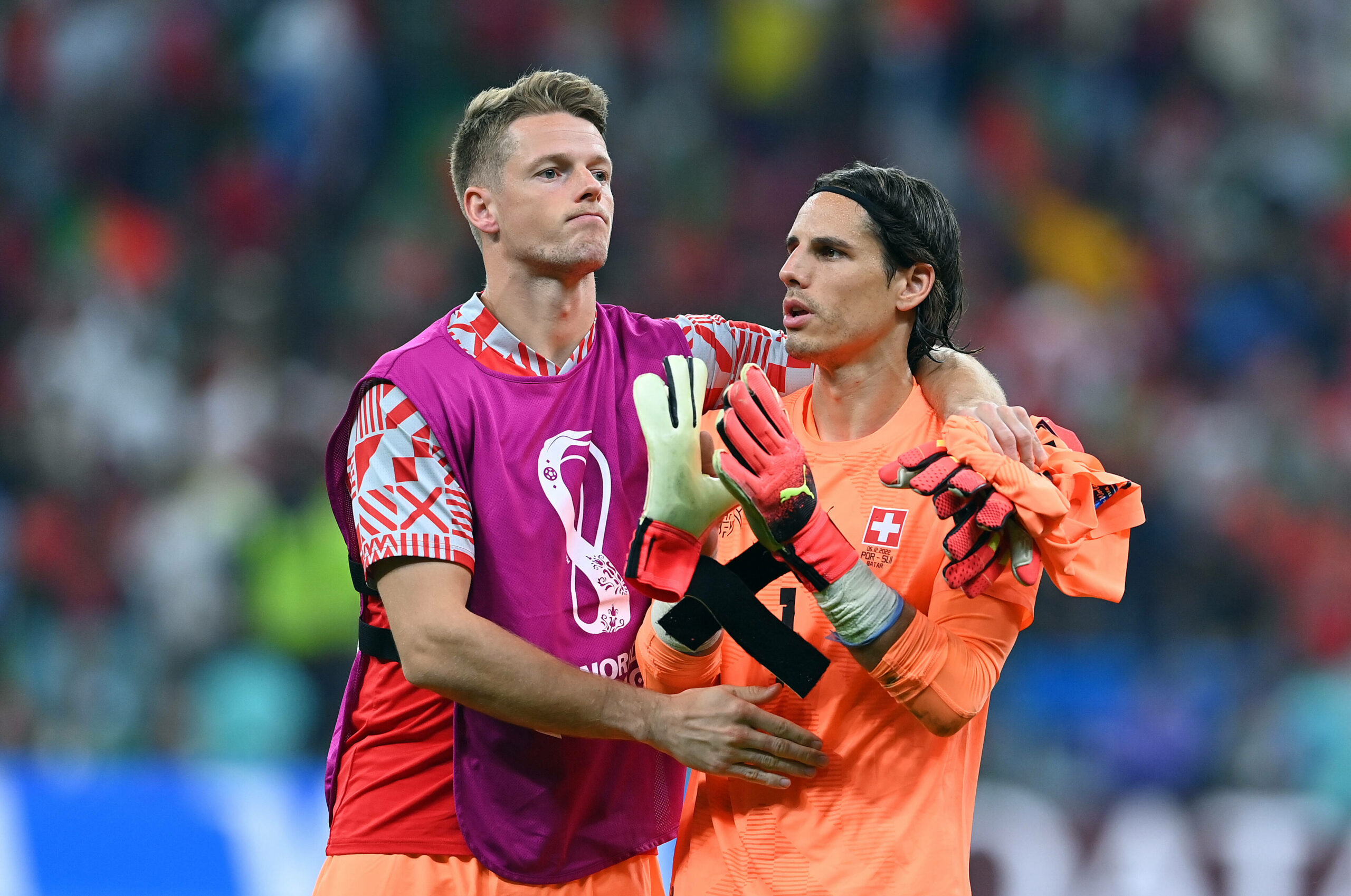 Jonas Omlin und Yann Sommer sind nach dem WM-Aus enttäuscht