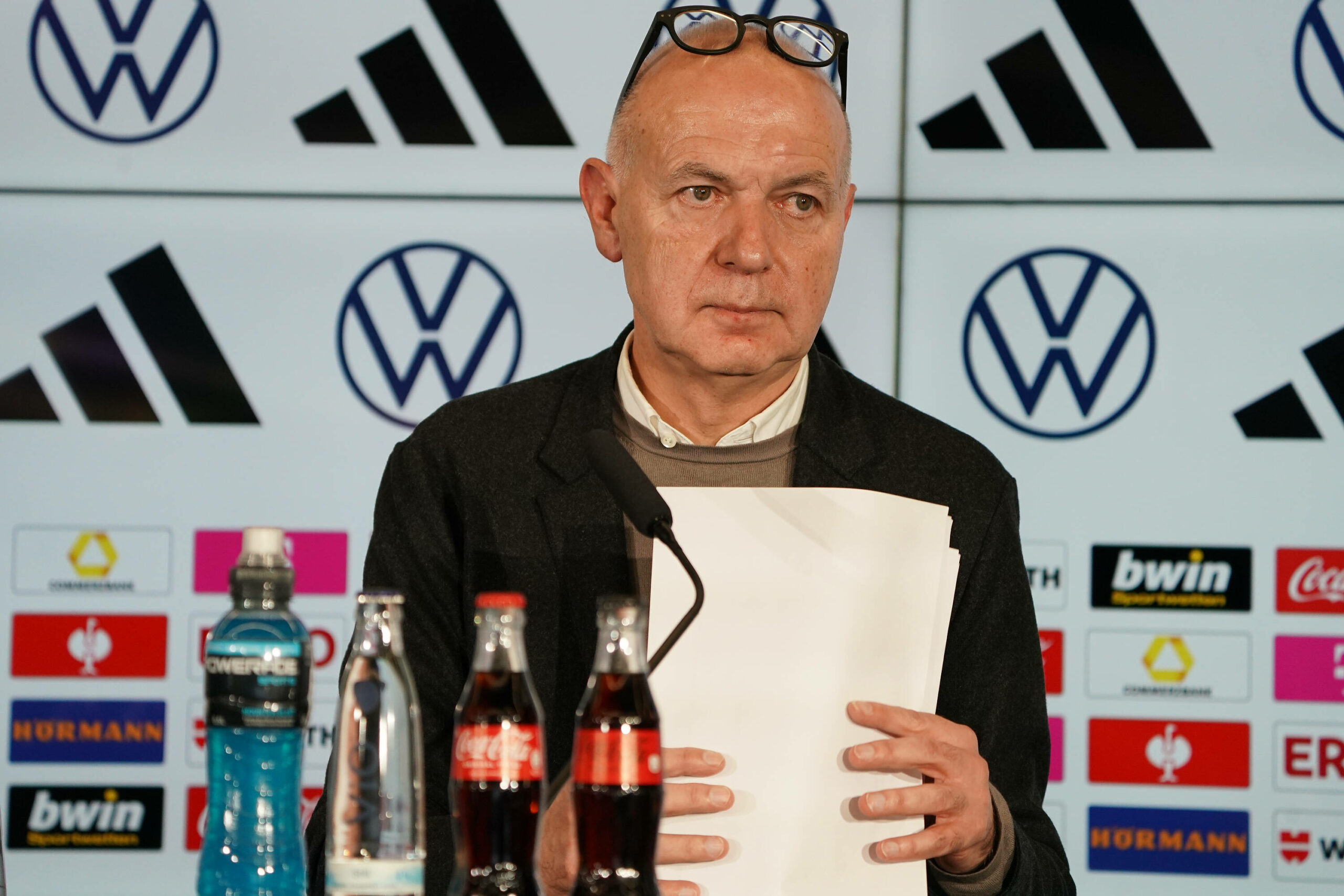 Bernd Neuendorf bei einer Pressekonferenz